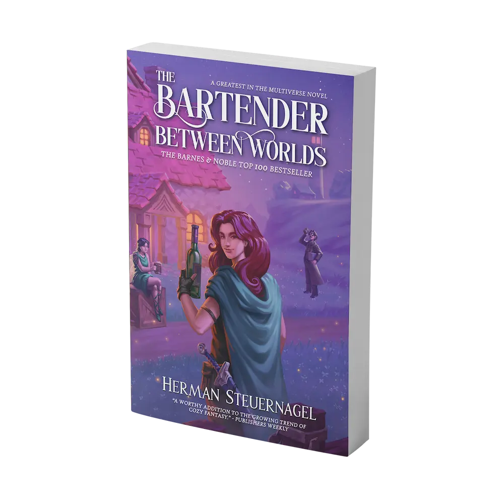 The Bartender Between Worlds paperback
